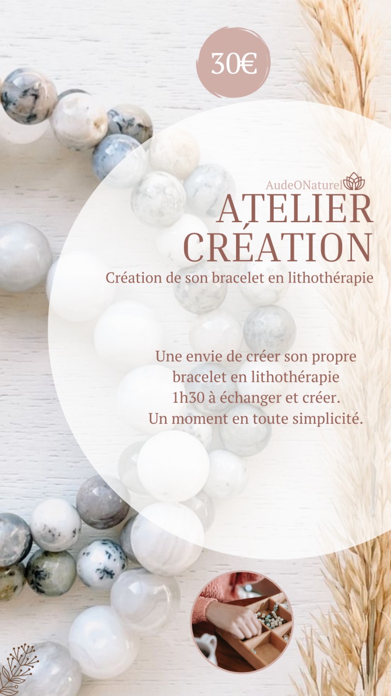 11H15 - Création de son bracelet en Lithothérapie