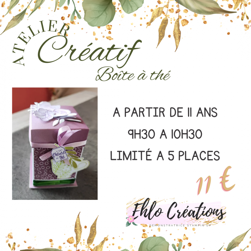 9H00 - Boite à thé en papier